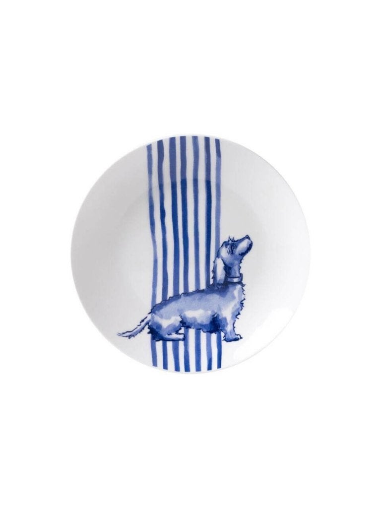 Heinen Delfts Blauw Janny Nhaan petitfourbord 12,5 cm, Huis en Inrichting, Overige merken, Ophalen of Verzenden, Delftsblauw, Bord(en)