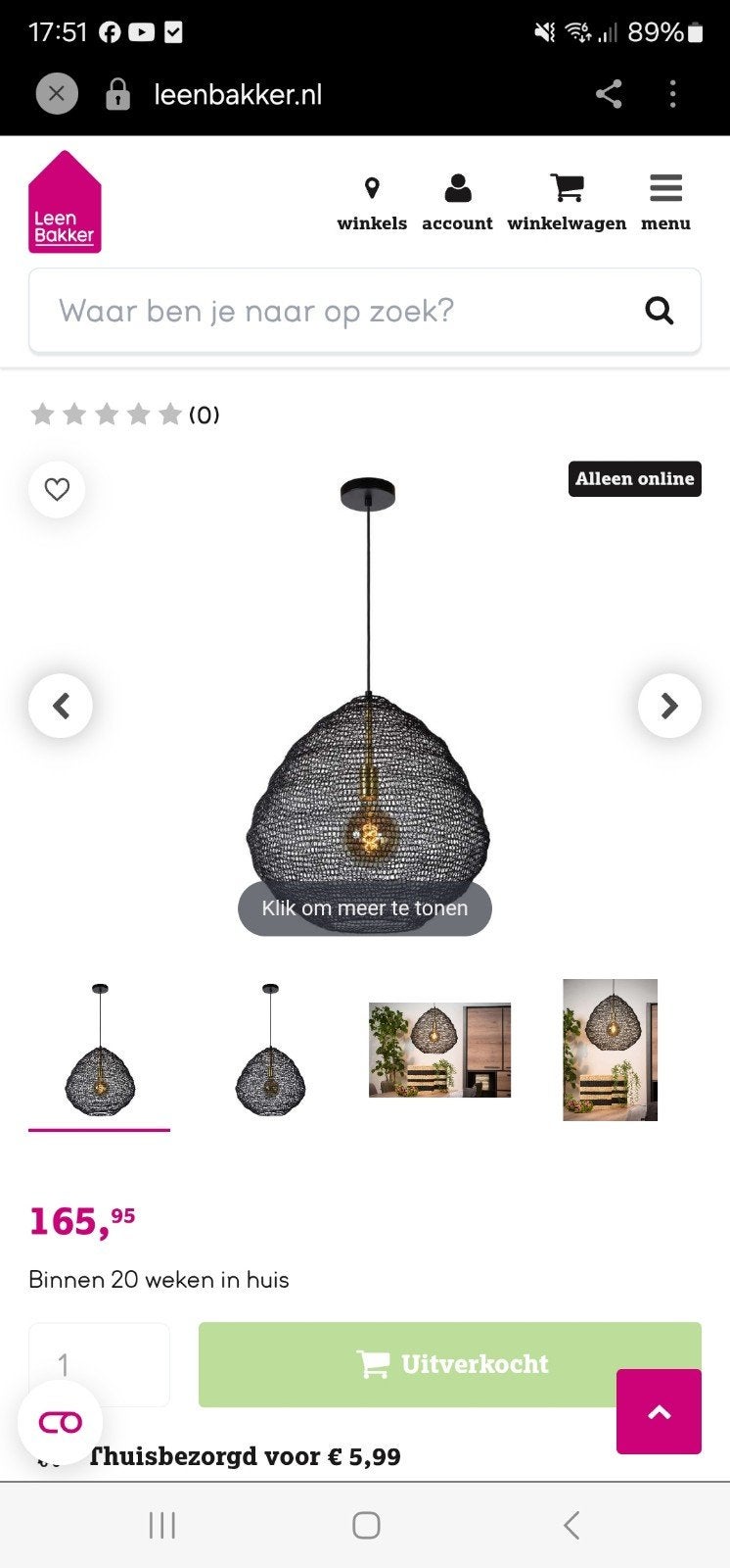 Nieuwe  hanglamp Niels, Modern, Industrieel, Nieuw, Ophalen of Verzenden, Metaal