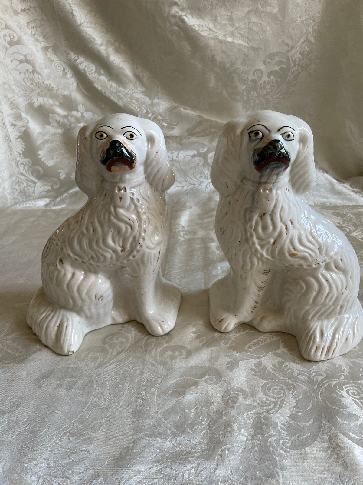 Vintage Staffordshire Hoerenhondjes Koppel - 23 cm, Ophalen of Verzenden