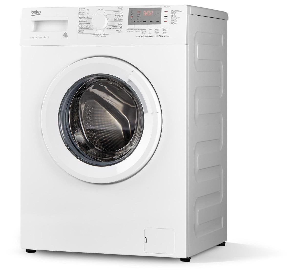 BEKO WTV7812BS Wasmachine - 1600 Toeren, 6 jaar gebruikt, Ophalen, 6 tot 8 kg, Gebruikt, Minder dan 85 cm