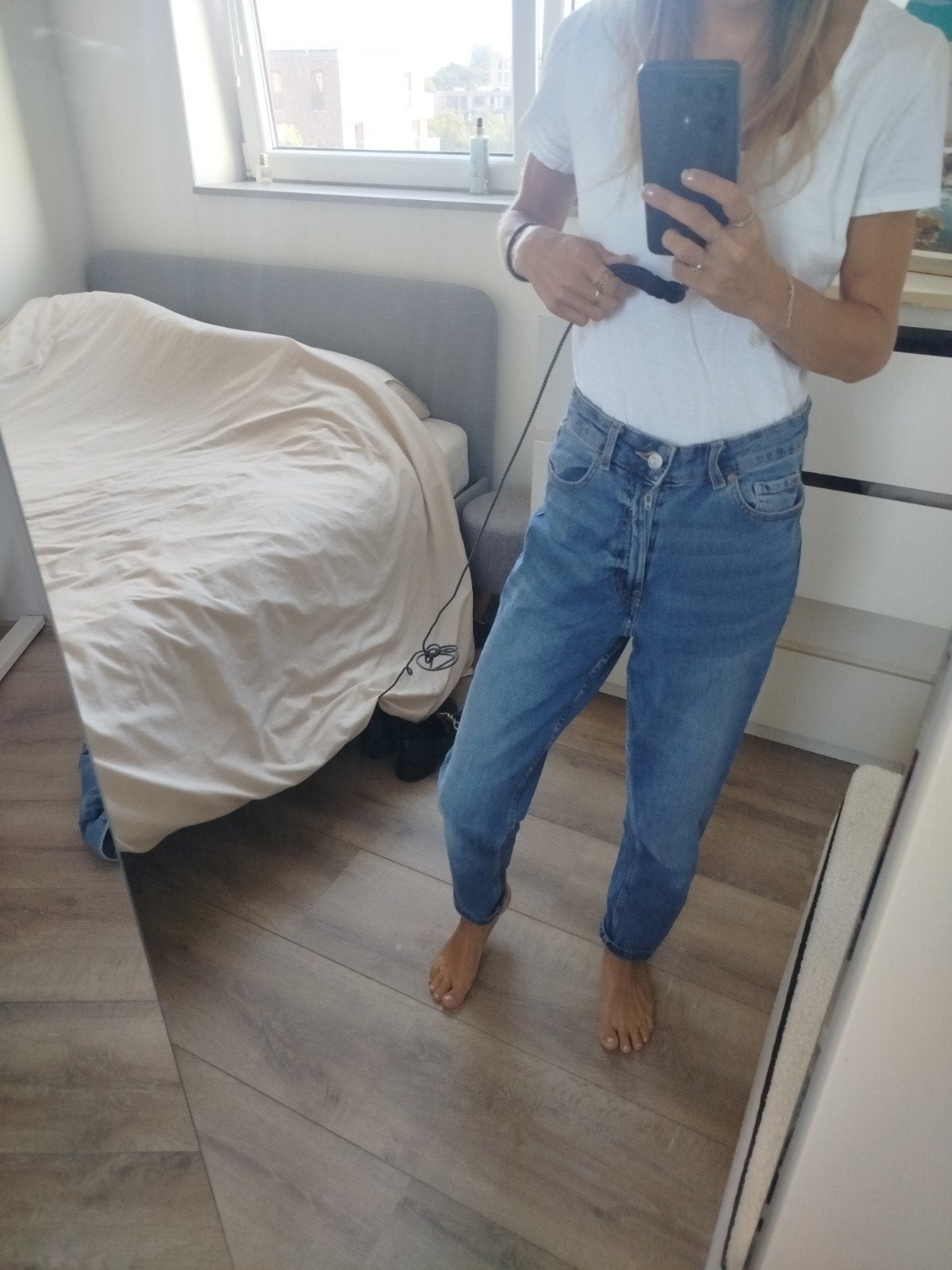 Primark Mum Jeans - Maat 34, Primark, Ophalen of Verzenden, Zo goed als nieuw, Blauw