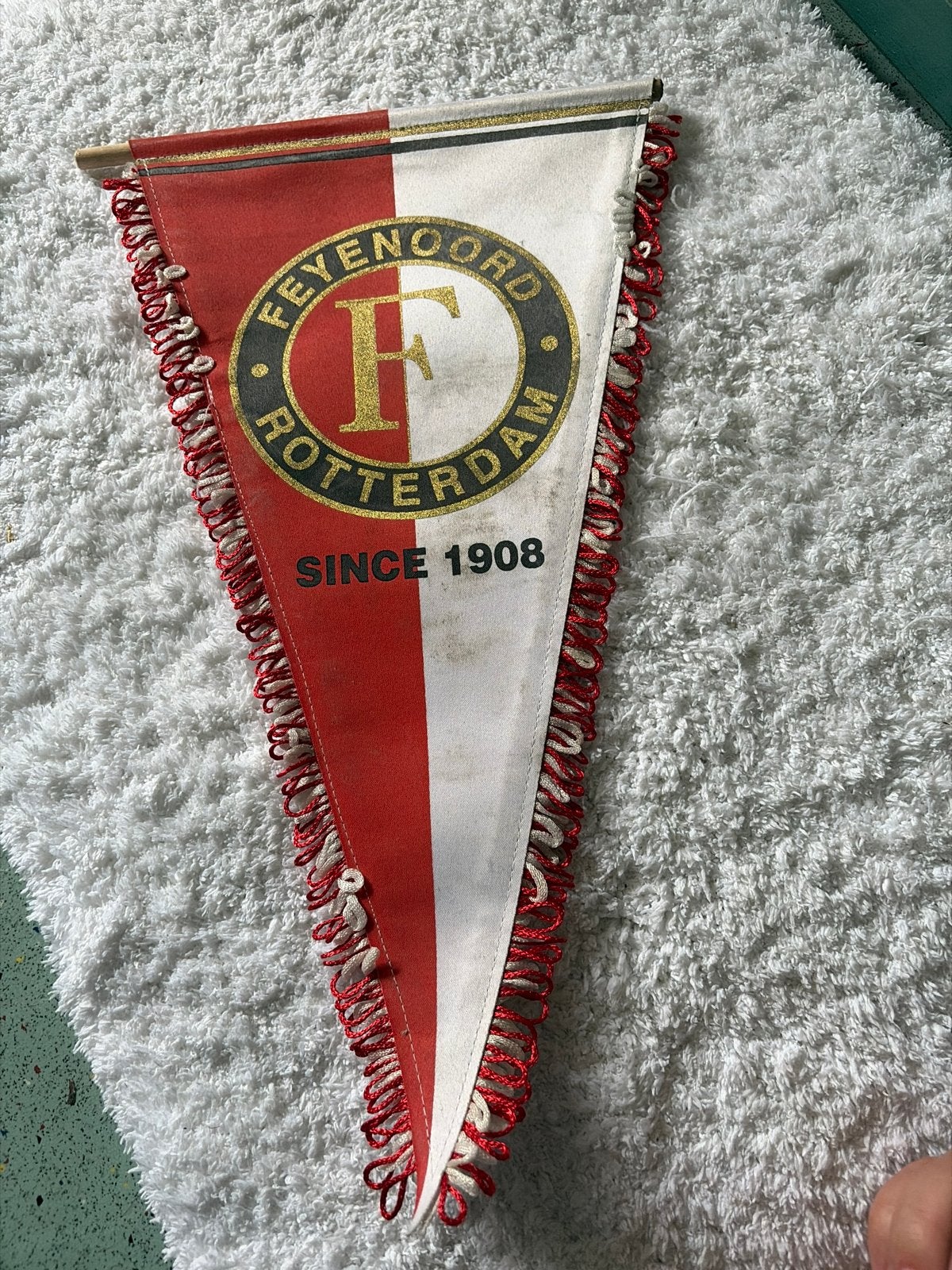 Voetbal vaantje Feyenoord Rotterdam 1908, Ophalen of Verzenden, Feyenoord, Vaantje of Sjaal