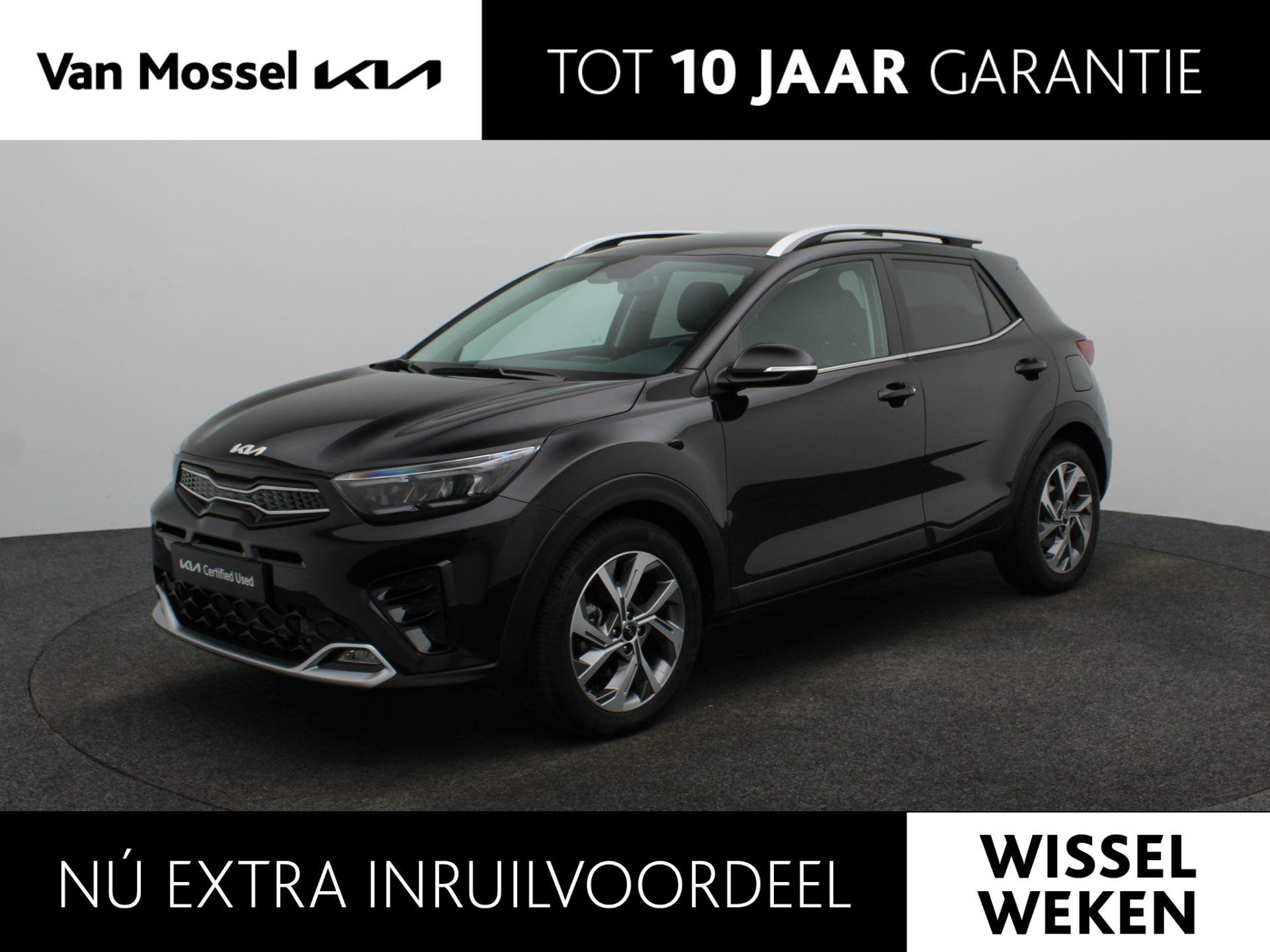Kia Stonic 1.0 T-GDi MHEV GT-Line | DEMO | Vraag naar beschi, Auto's, Euro 6, Leder en Stof, Zwart, Origineel Nederlands