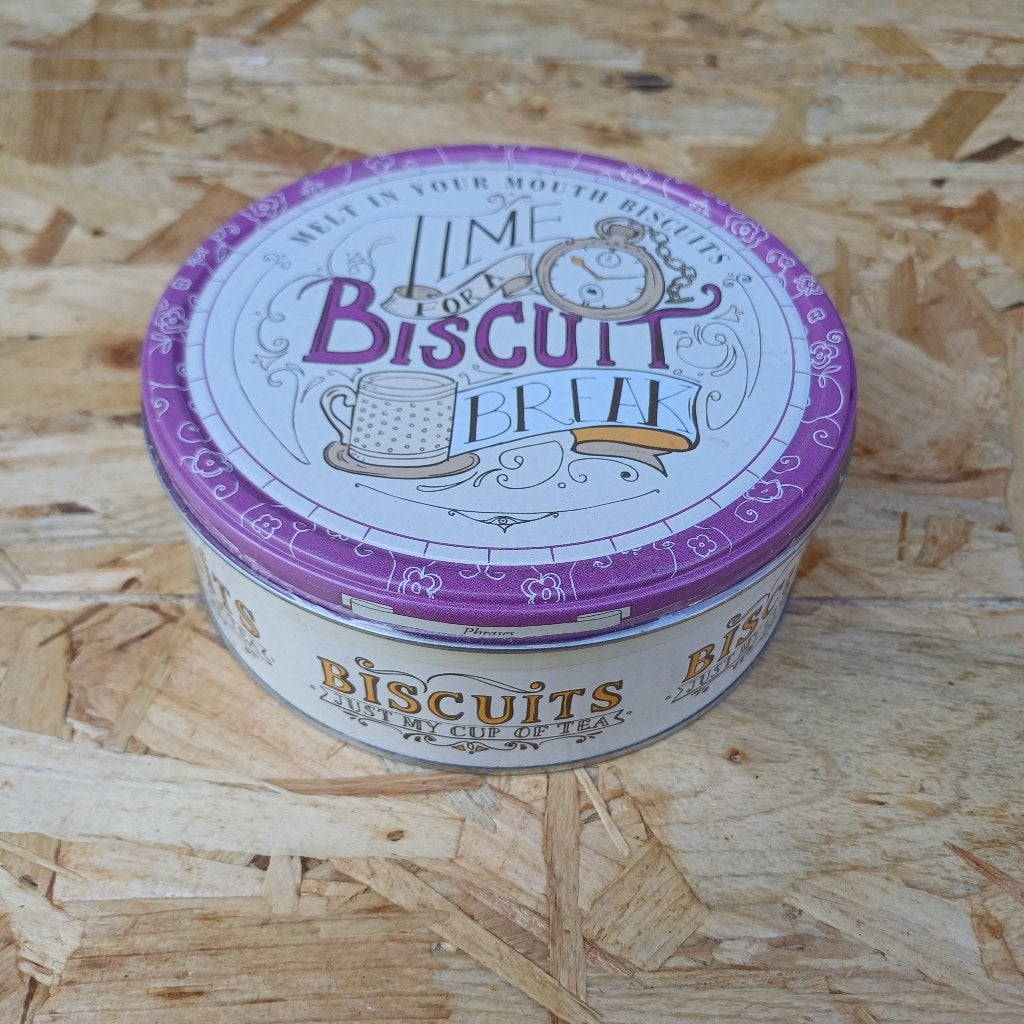 Blik Time for a biscuit break - Jacobsen's Bakery, Verzamelen, Ophalen of Verzenden, Gebruikt, Overige, Overige merken