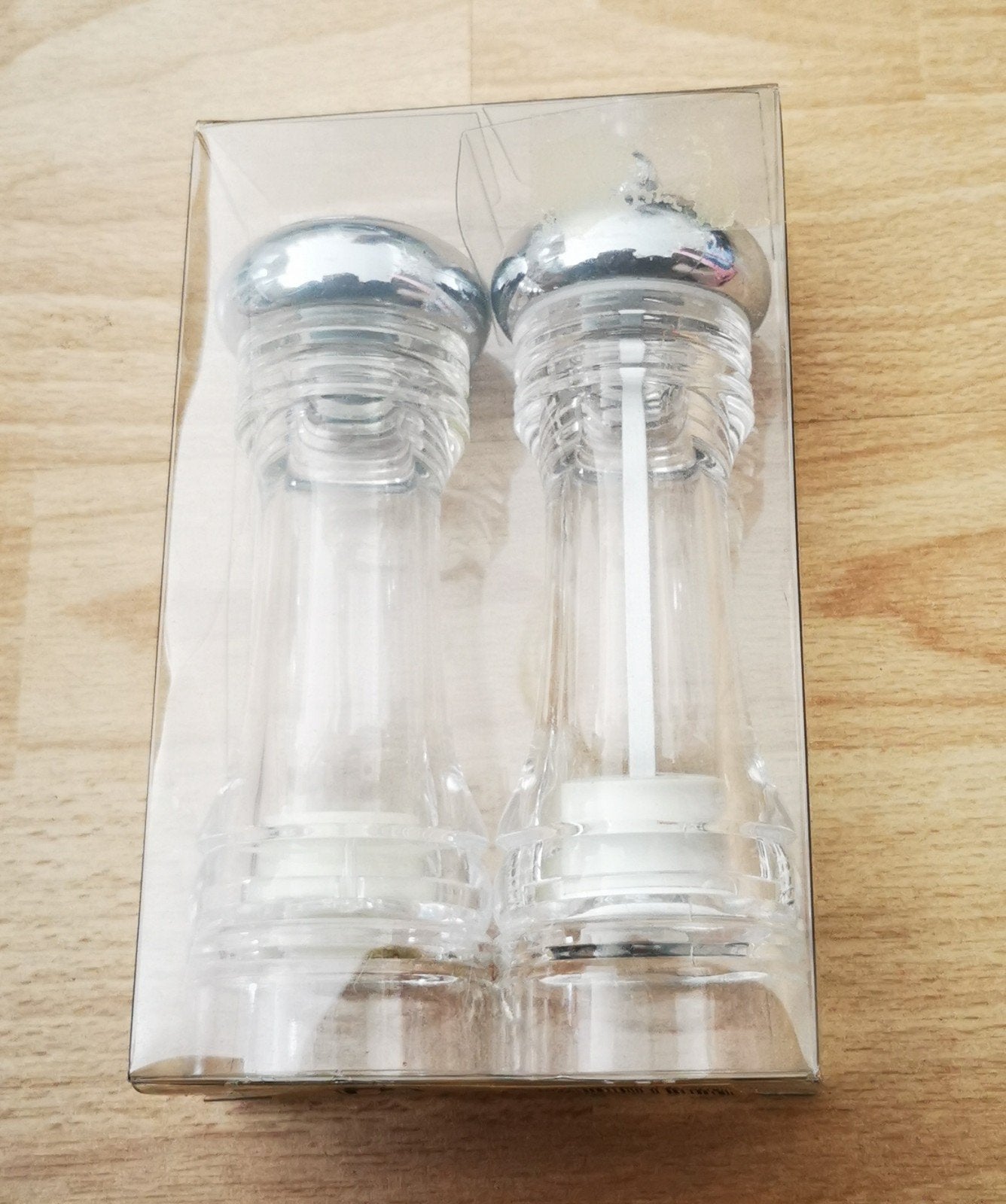 Peper- en zoutmolen set Acryl 15 cm nieuw, Ophalen of Verzenden, Nieuw, Kunststof