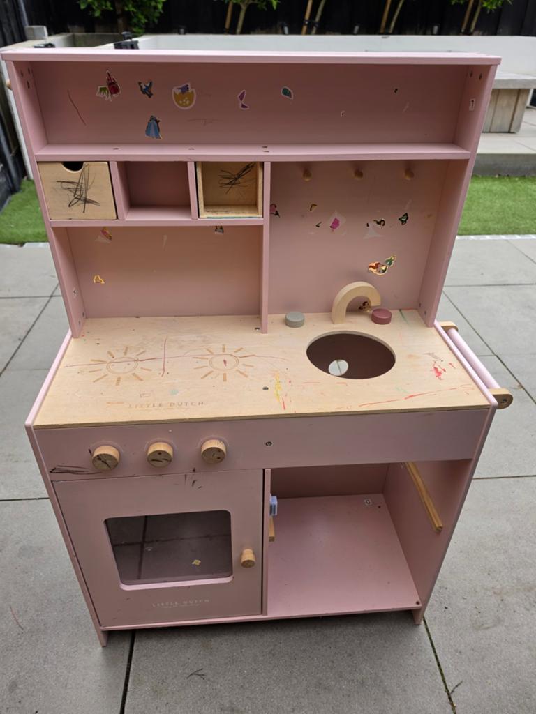 Little Dutch houten speelkeuken / kinderkeuken, Kinderen en Baby's, Speelgoed | Speelkeukens, Ophalen, Gebruikt, Hout, Speelkeuken