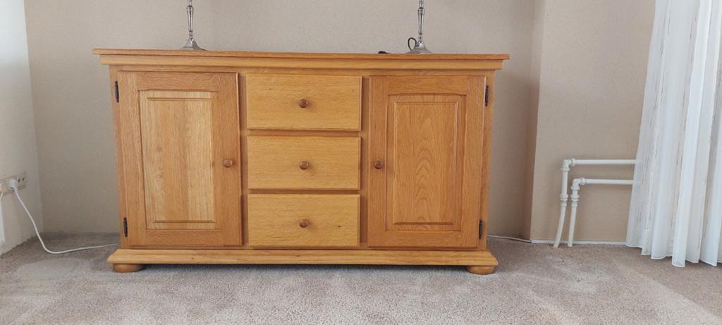 Massief blank eiken dressior, Huis en Inrichting, Ophalen, 25 tot 50 cm, 50 tot 100 cm