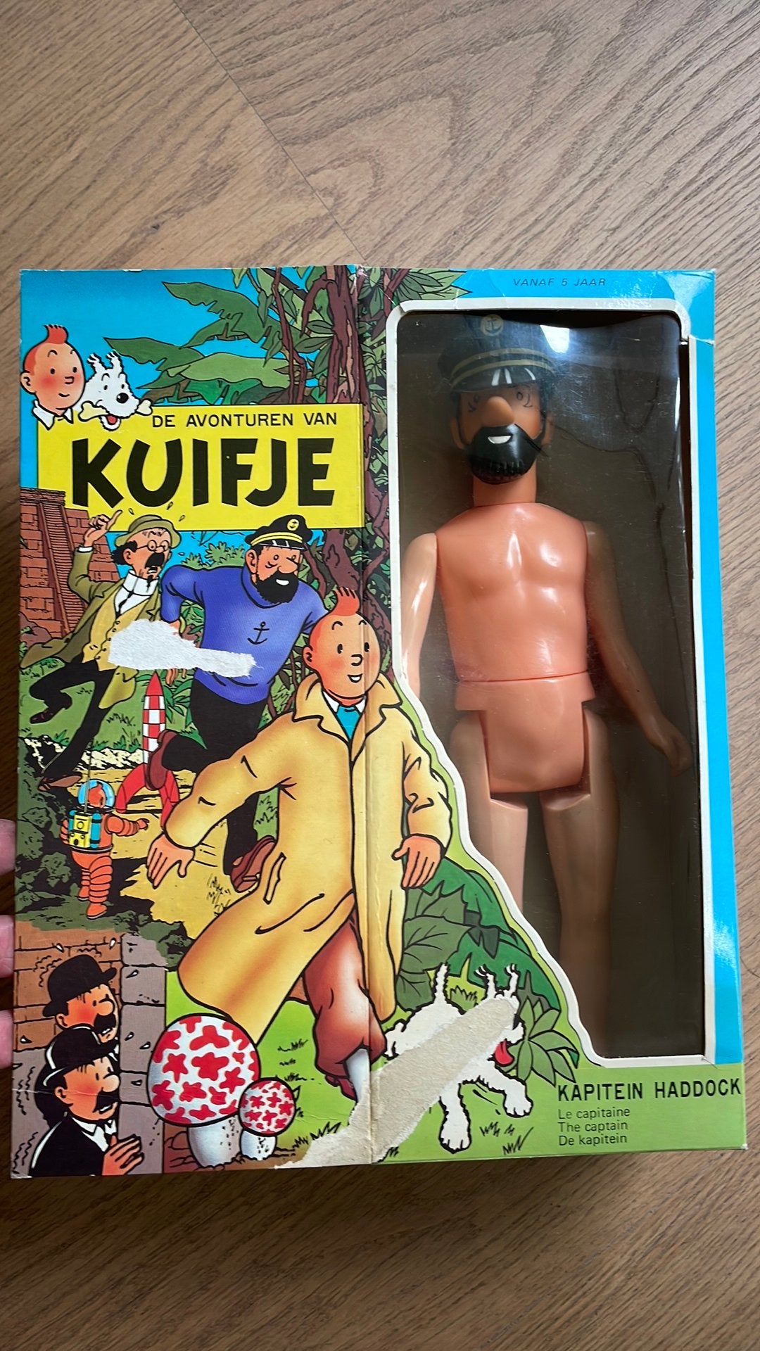 Vintage kapitein Haddock kuifje serie, Ophalen of Verzenden, Zo goed als nieuw