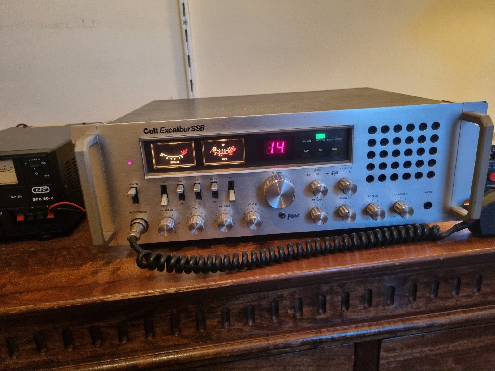 Calibur SSB Radio Transceiver met Microfoon, Ophalen of Verzenden, Gebruikt, Audio