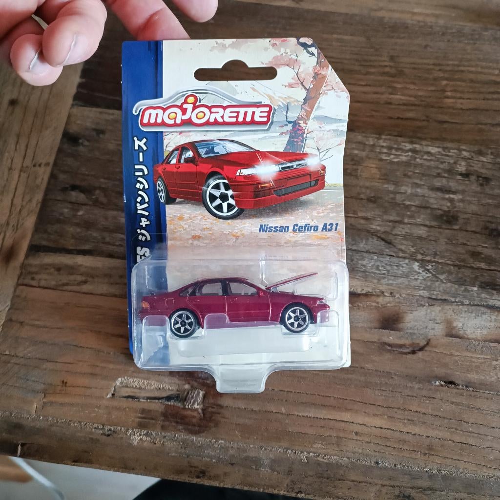 majorette nissan cefiro a31 japan series rood, Ophalen of Verzenden, Nieuw, Auto