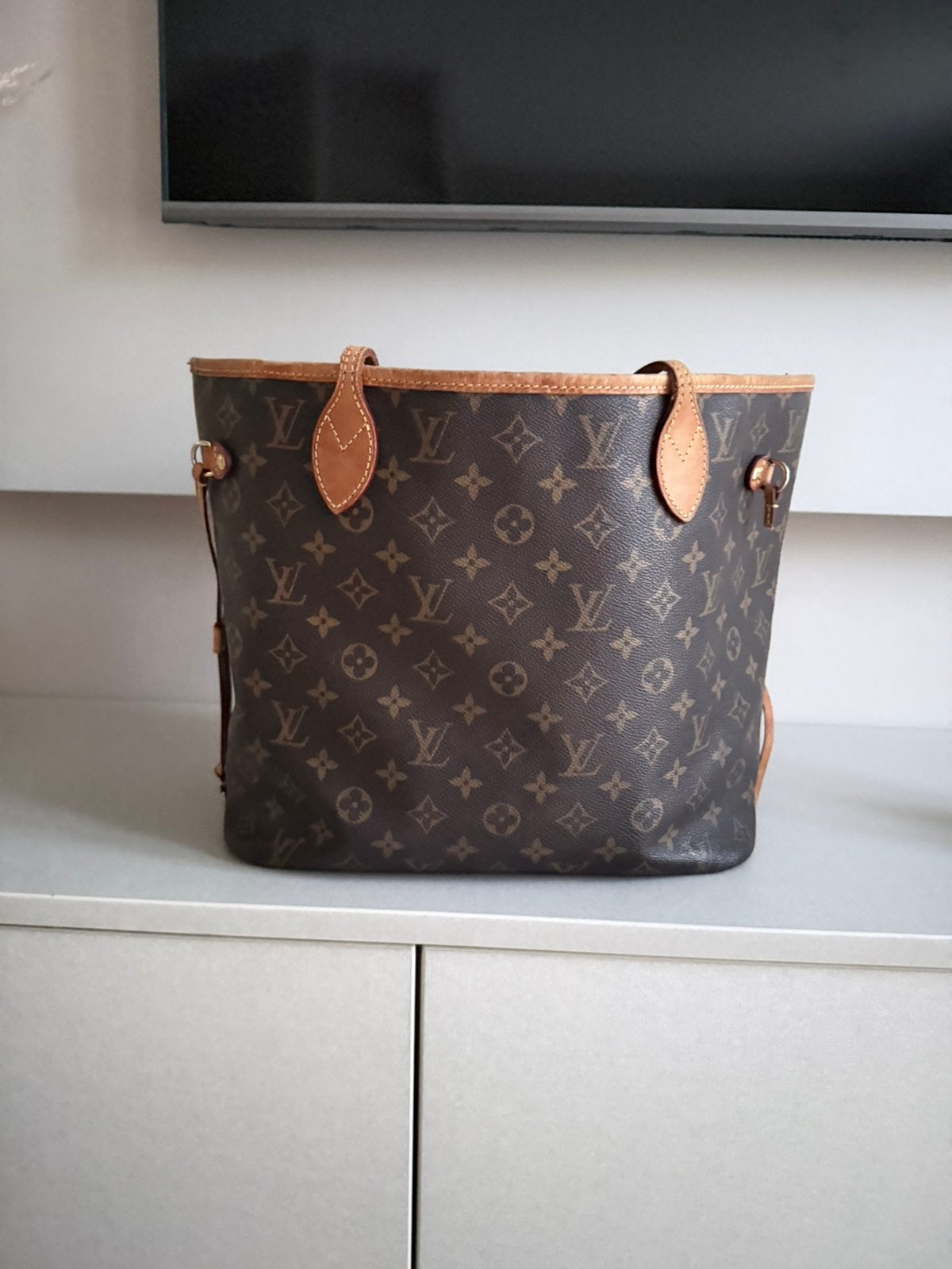 Louis Vuitton nevefull vintage, Sieraden, Tassen en Uiterlijk, Tassen | Damestassen, Ophalen of Verzenden, Zo goed als nieuw, Bruin