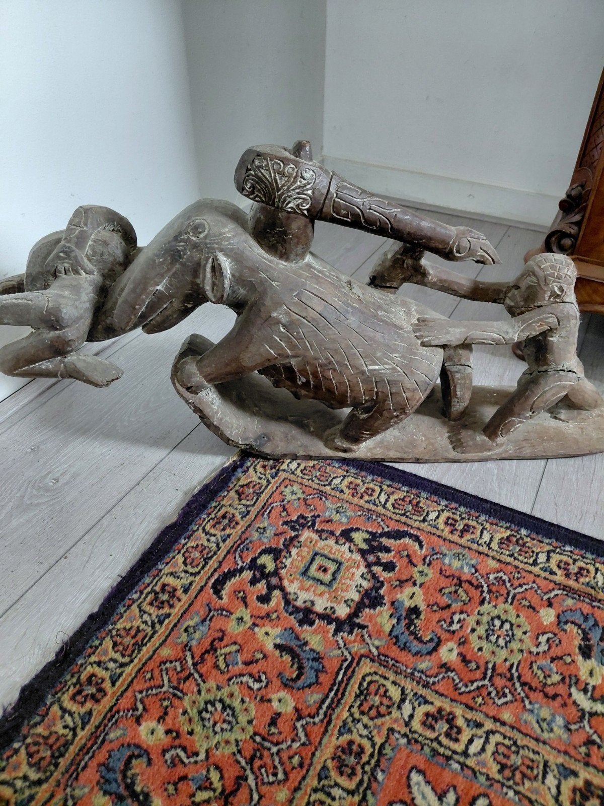Olifant pakt inborling. ,lengte 70 cm, Ophalen of Verzenden, Afrika