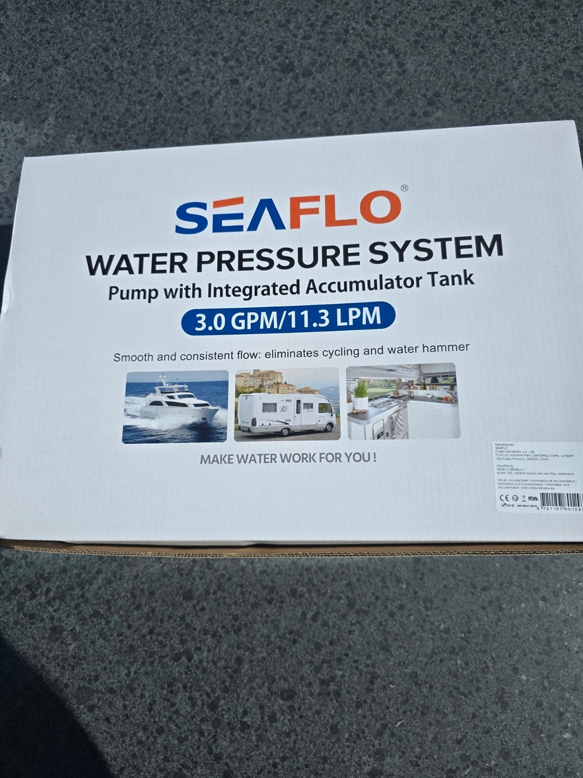 SEALFLO Waterdruksysteem met geïntegreerde tank, Ophalen of Verzenden