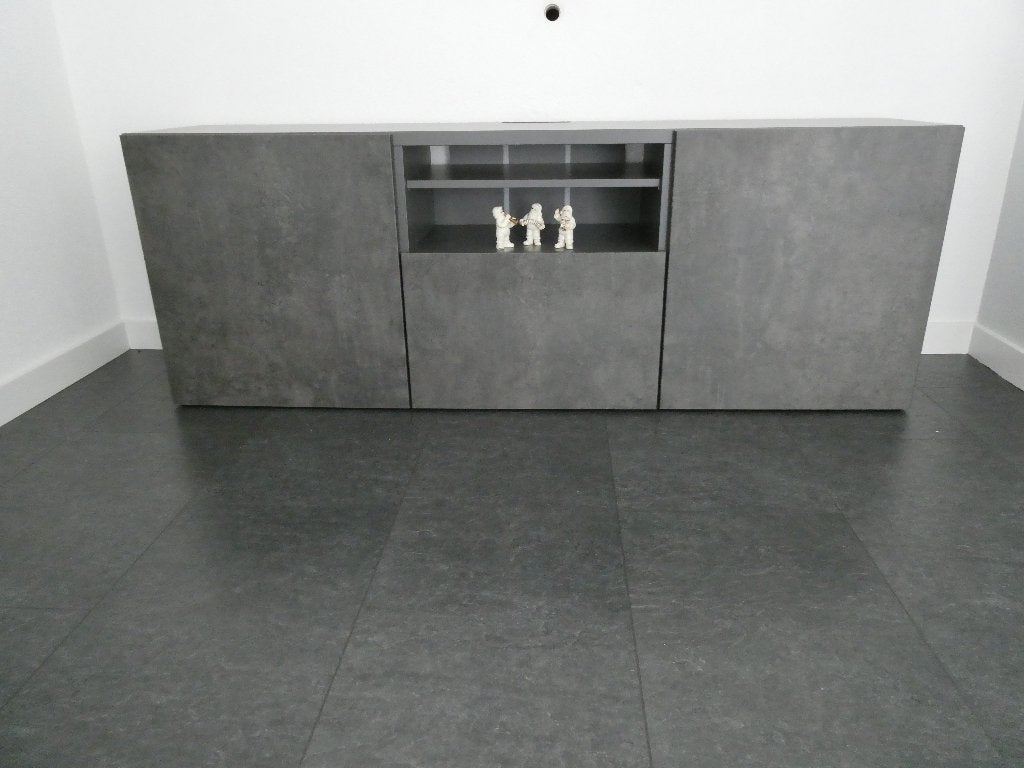 Tv meubel Ikea grijs, Ophalen, Overige materialen, Gebruikt, 150 tot 200 cm