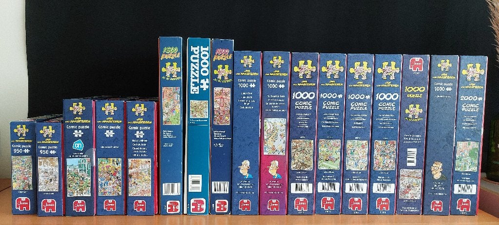 Jan v Haasteren puzzels, Ophalen, 500 t/m 1500 stukjes, Zo goed als nieuw, Legpuzzel