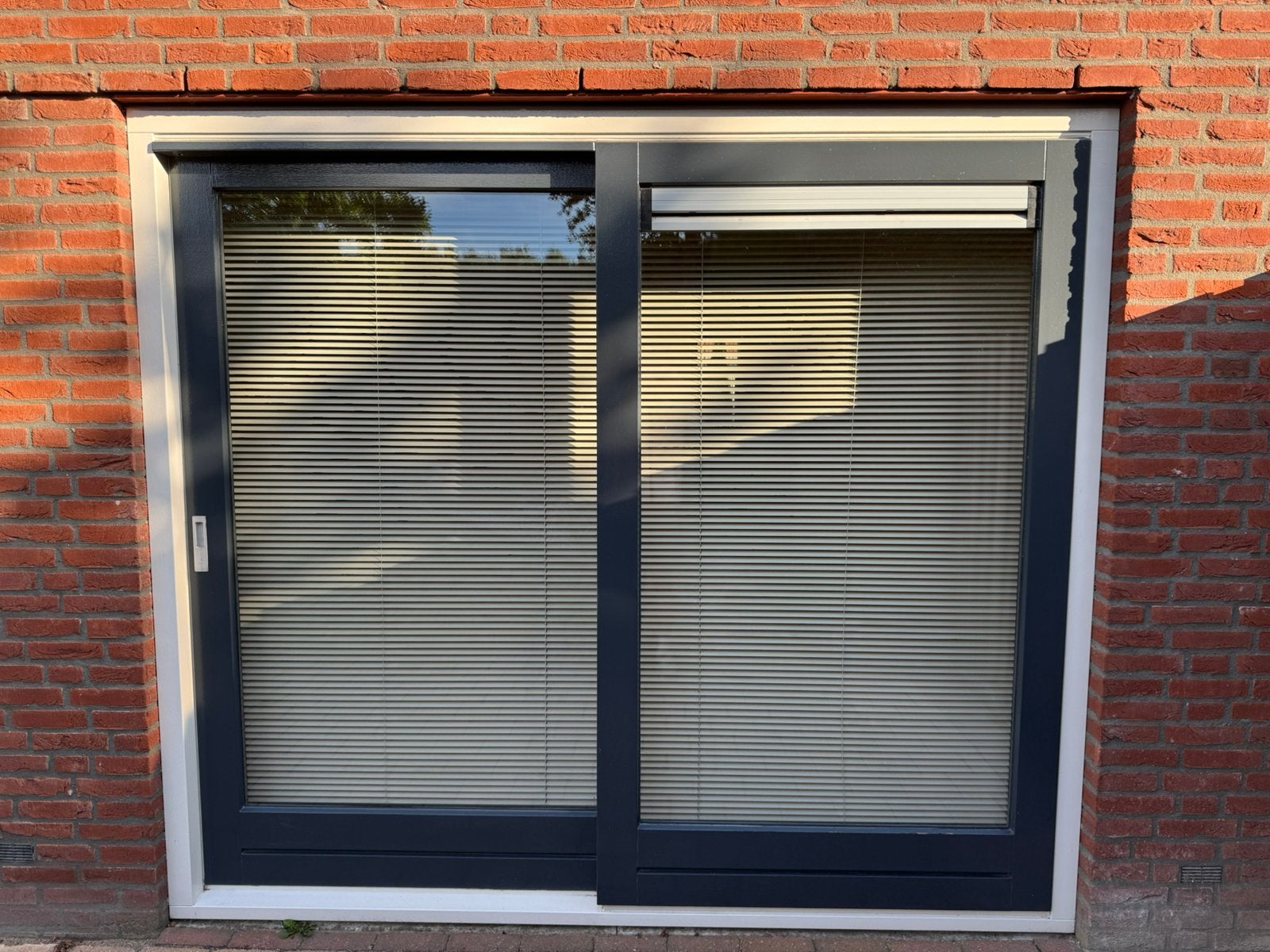 Houten schuifpui dubbelglas (250 x 210), Ophalen, Gebruikt, 225 cm of meer, 150 tot 225 cm