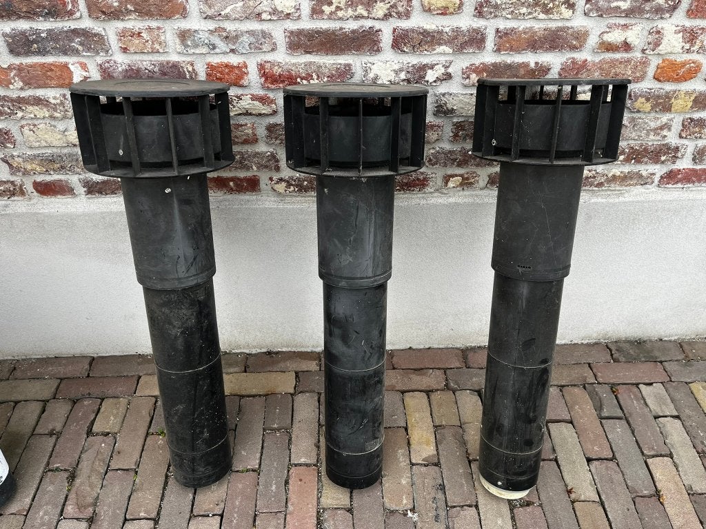 4x Multivent dakdoorvoer Ø125 mm | 1x Concentrische HR / WTW, Ophalen, Gebruikt, Ventilator en Afzuiger