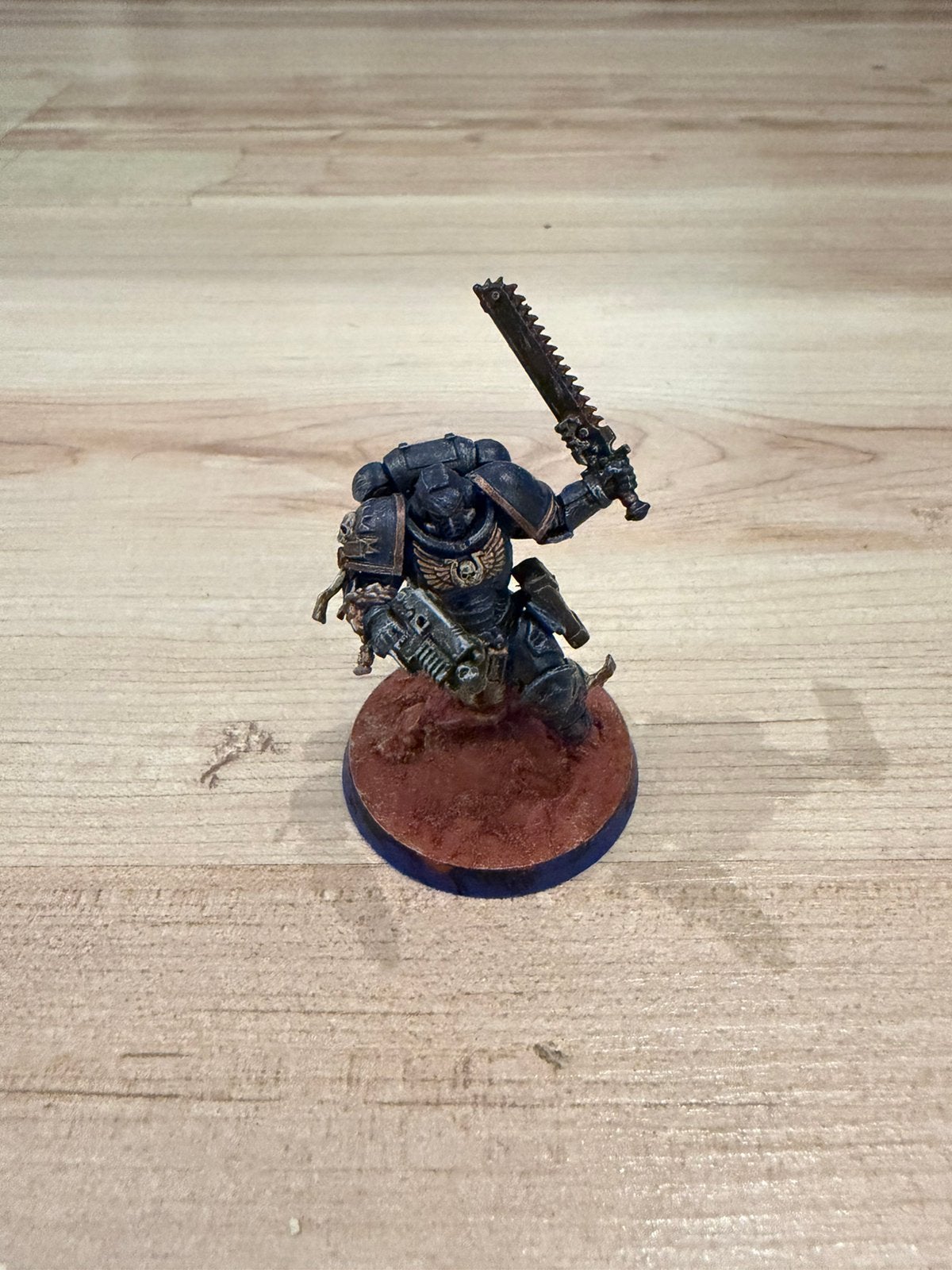 Warhammer 40k space marines ultramarines Titus, Figuurtje(s), Ophalen of Verzenden, Geverfd, Warhammer 40000