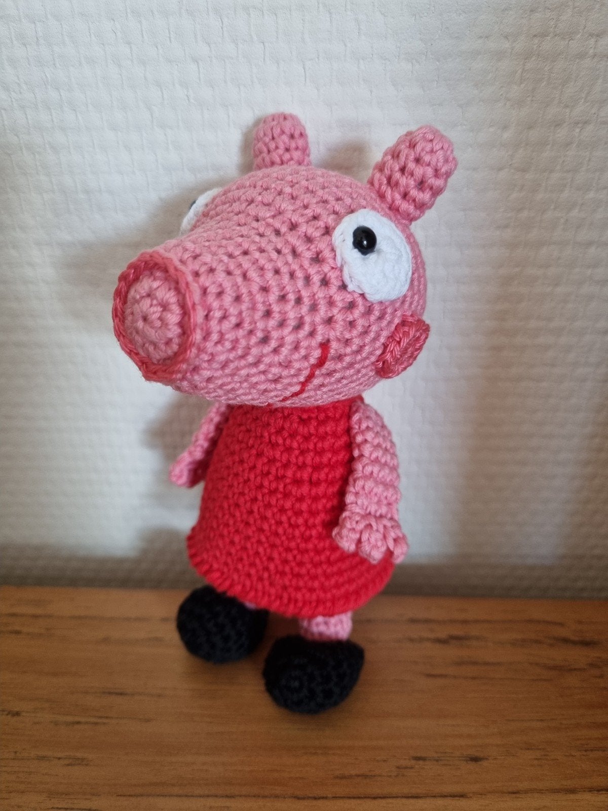 Gehaakte Peppa Pig knuffel, 30% gaat naar Villa Joep, Overige merken, Handgemaakt, Overige typen, Ophalen of Verzenden