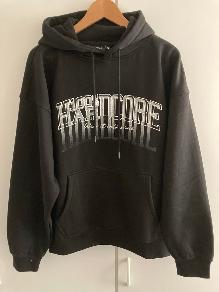Hardcore hoodie maat S, Verzenden, Nieuw, Maat 46 (S) of kleiner, Zwart