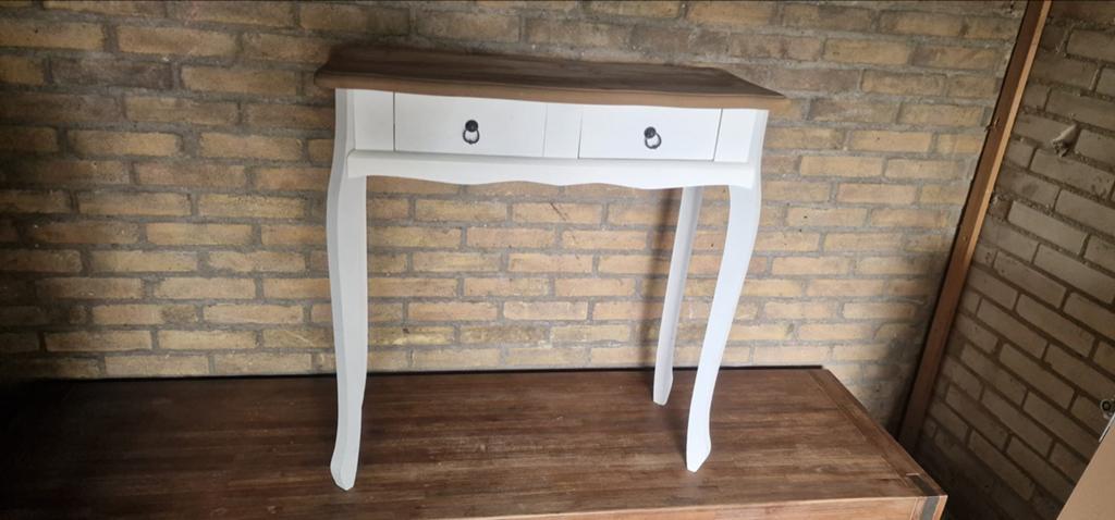 Sidetable met 2 laatjes, Huis en Inrichting, Tafels | Sidetables, Ophalen, Gebruikt, 50 tot 100 cm, Overige houtsoorten