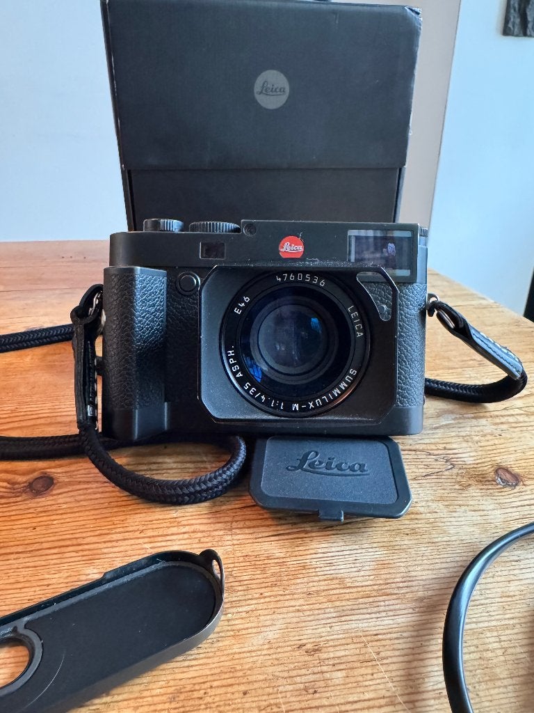 Leica M10 met Summilux-M 35mm f/1.4 ASPH lens, Ophalen, Accu, Leica, Handmatige focus