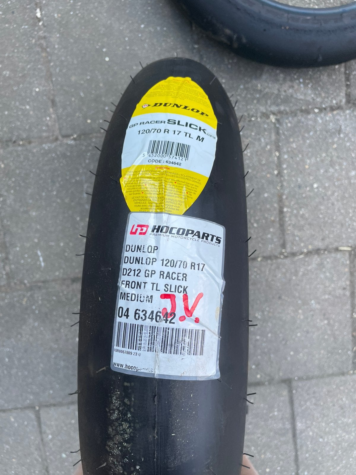 Dunlop GP racer 2 slick voorbanden, Ophalen, Nieuw