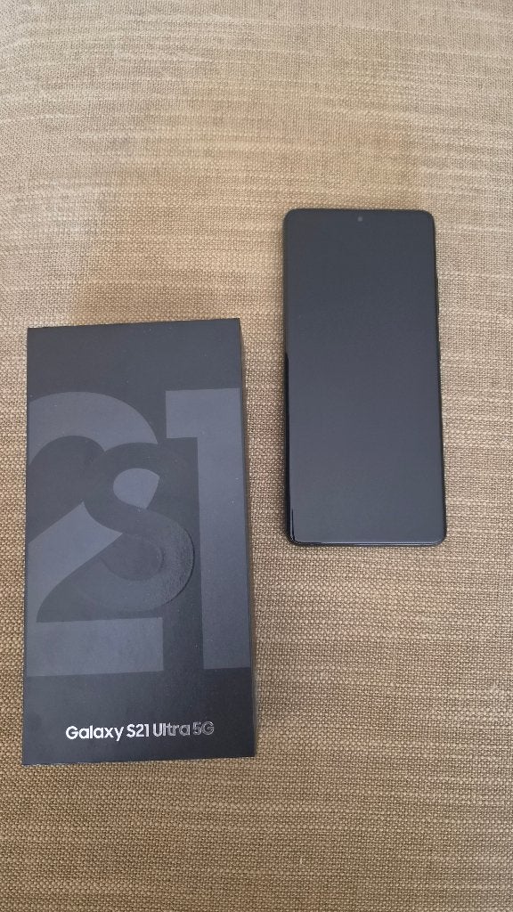 Samsung Galaxy S21 Ultra 5G, Telecommunicatie, Ophalen, Zwart, Zo goed als nieuw, 128 GB