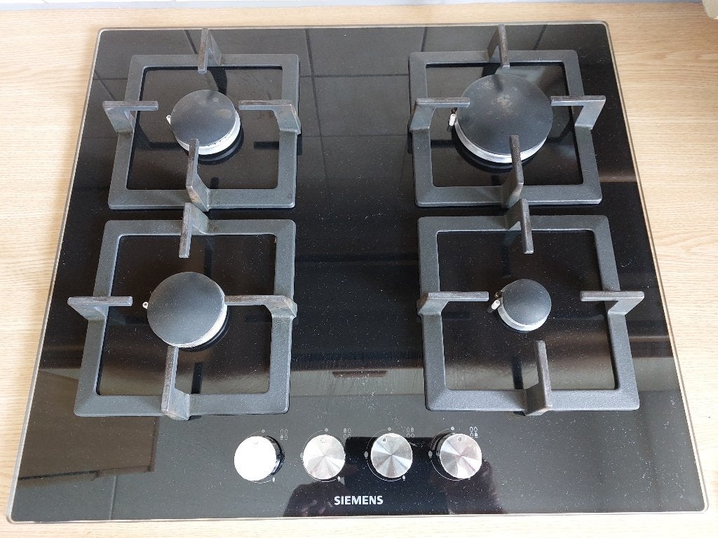 Siemens EP616HC21N inbouw gaskookplaat met 4 branders, Witgoed en Apparatuur, Kookplaten, Ophalen, Gebruikt, 4 kookzones, Inbouw