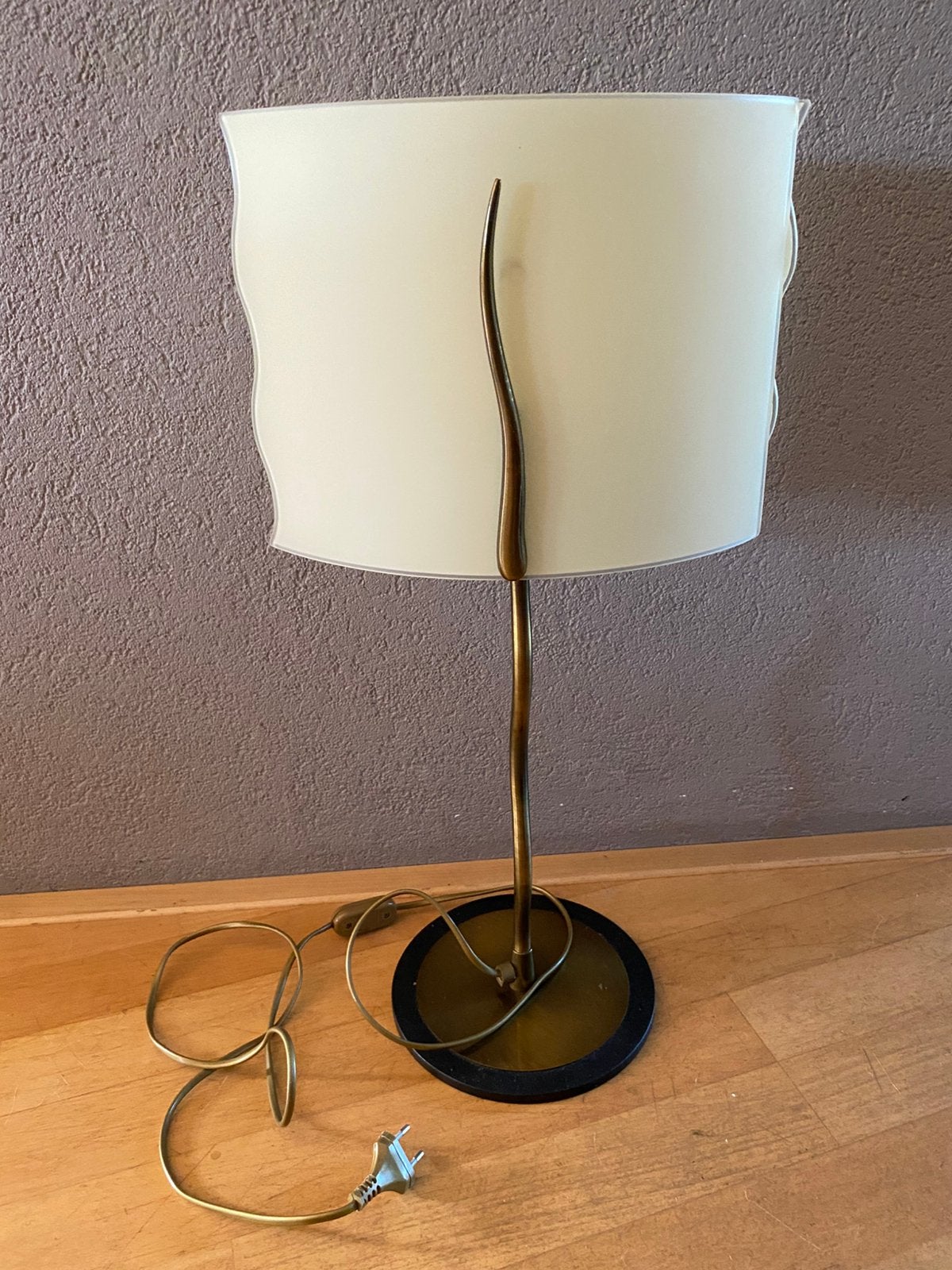 Vintage G. van de Heg design tafellamp – Made in Italy, Ophalen, Art deco, 60 cm, Meerkleurig