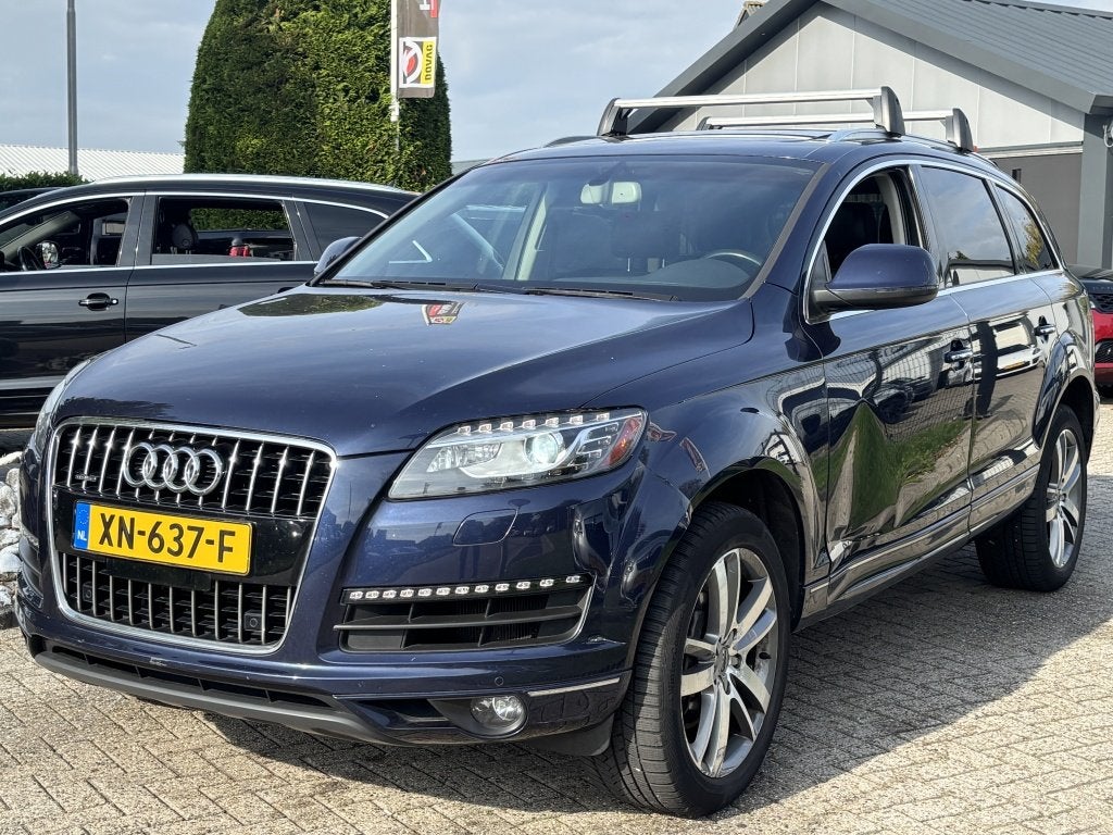 Audi Q7 3.0 TFSI Benzine Quattro 7-Persoons 2015 Panoramadak, Auto's, Automaat, Euro 6, 7 stoelen, Zwart