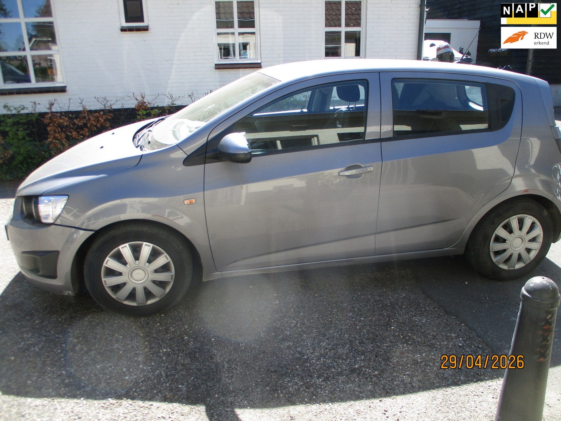 Chevrolet Aveo 1.3D LT N 1E. EIG Deur en dorpelschade 2012, Euro 5, Gebruikt, Origineel Nederlands, Bedrijf