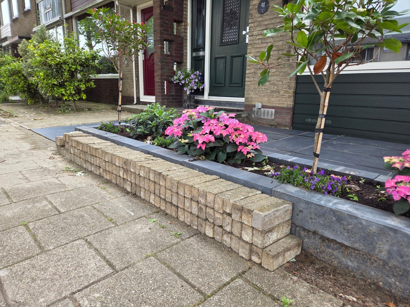 GRATIS Waalformaat 5x20cm, Tuin en Terras, Tegels en Klinkers, Ophalen, Gebruikt, Beton, Klinkers