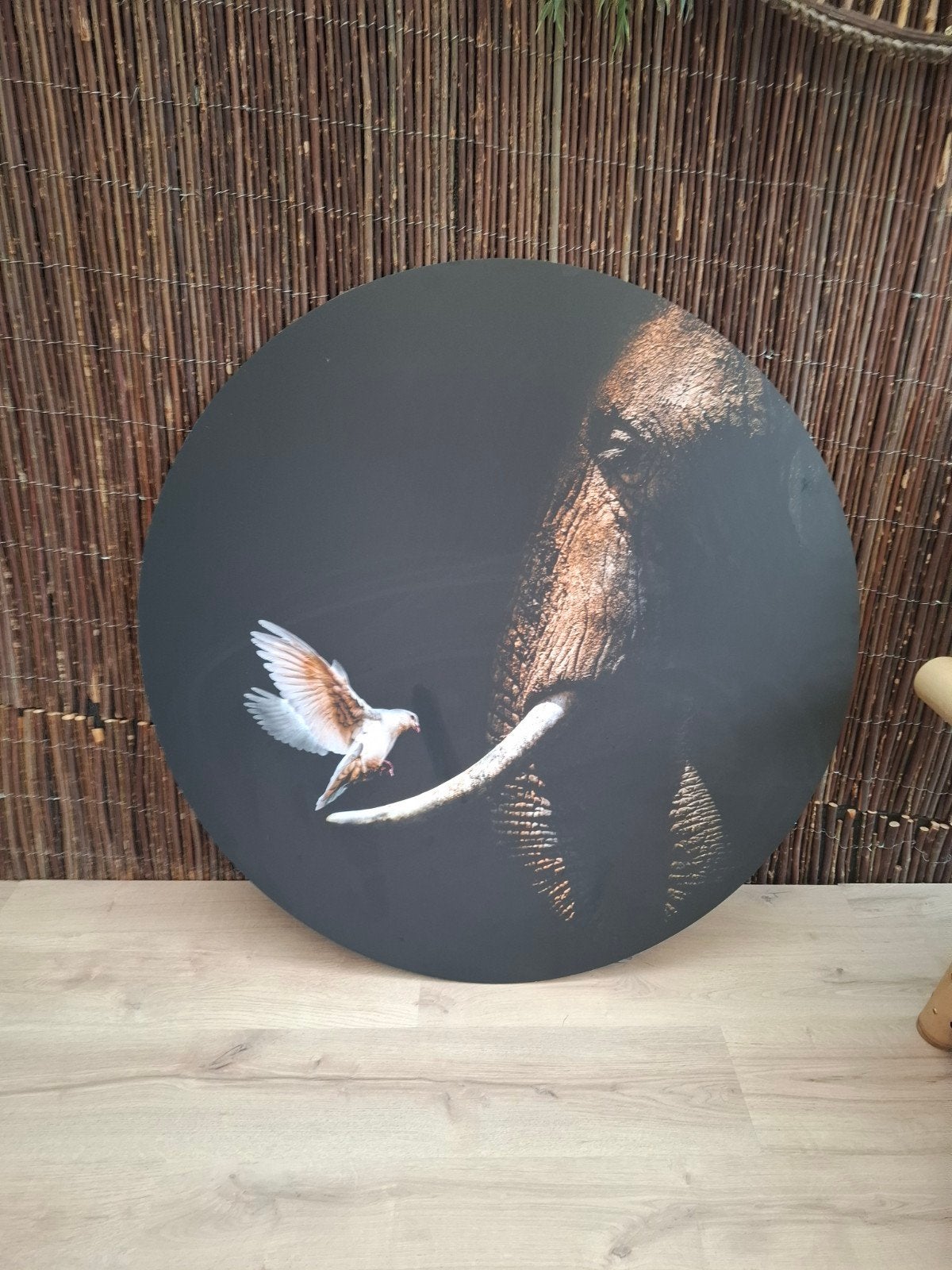 Wandcirkel, wanddecoratie, schilderij, rond, Ophalen, Meerkleurig, Zo goed als nieuw, Kunststof