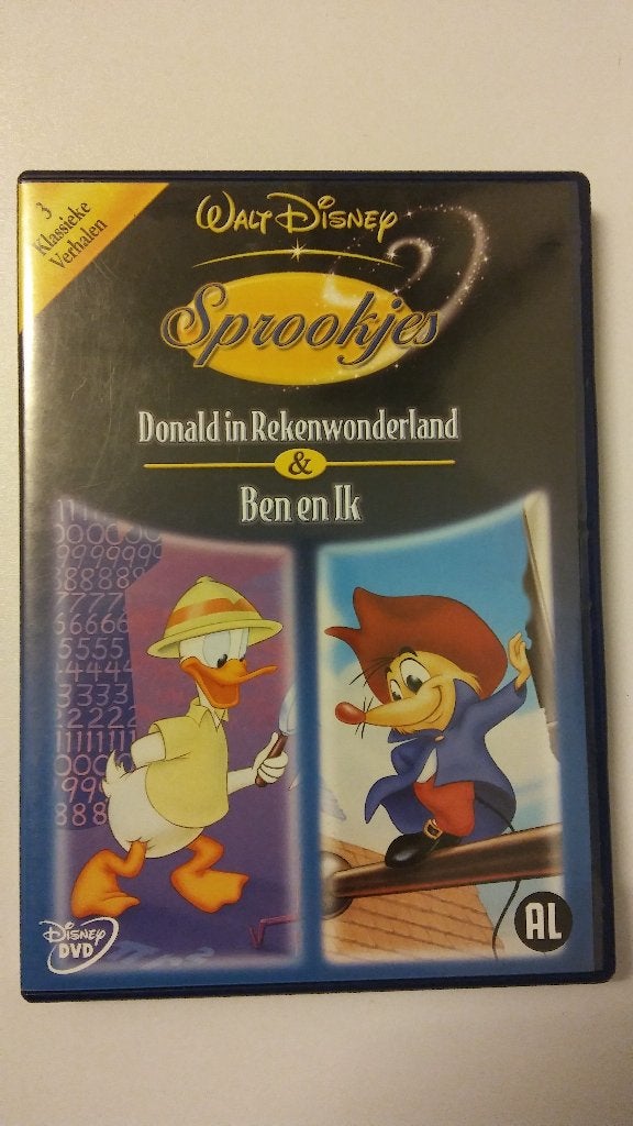 Walt Disney sprookjes dvd volume 3 Ben en ik Donald, Alle leeftijden, Ophalen of Verzenden, Gebruikt, Overige soorten