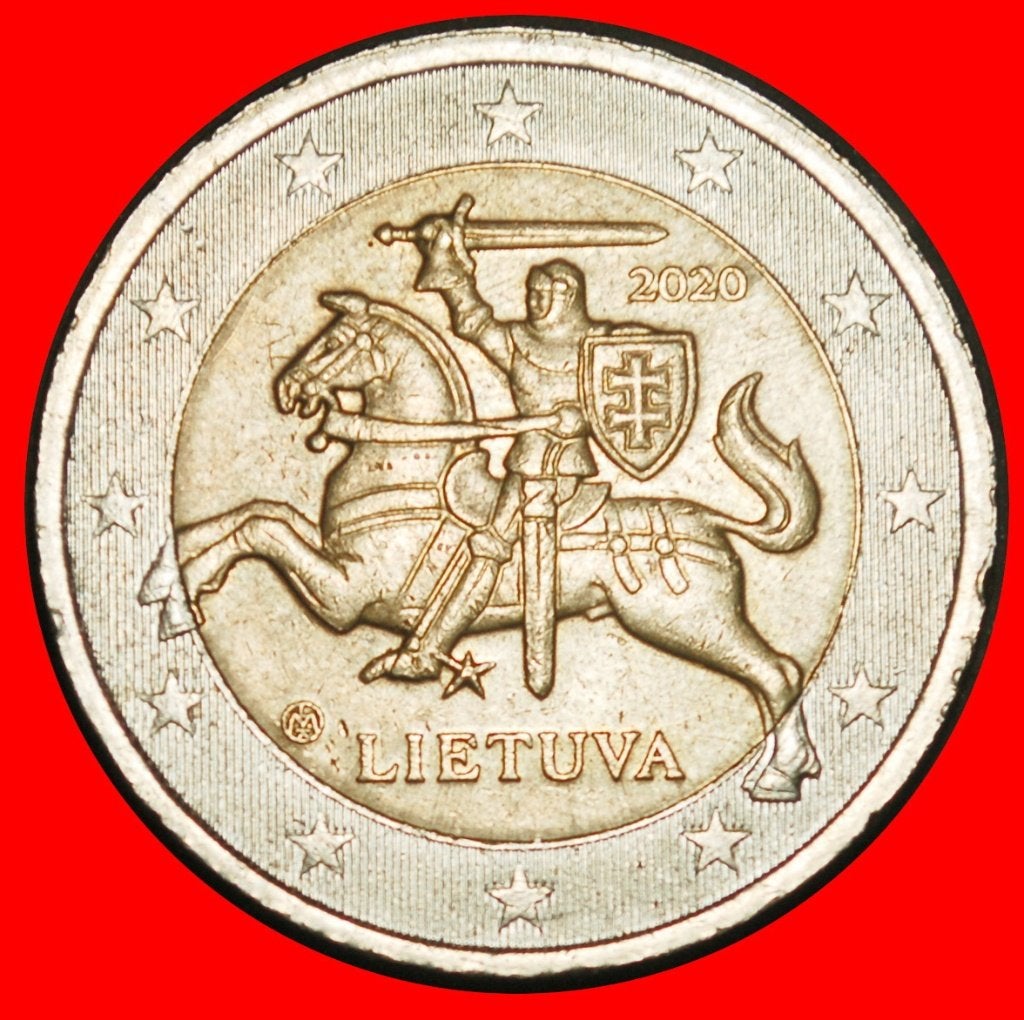 Ⰺ ex. USSR, russia 2015-2025: lithuania 2 EUROS 2020! I r2!, Postzegels en Munten, Ophalen of Verzenden, Midden-Oosten, Losse munt