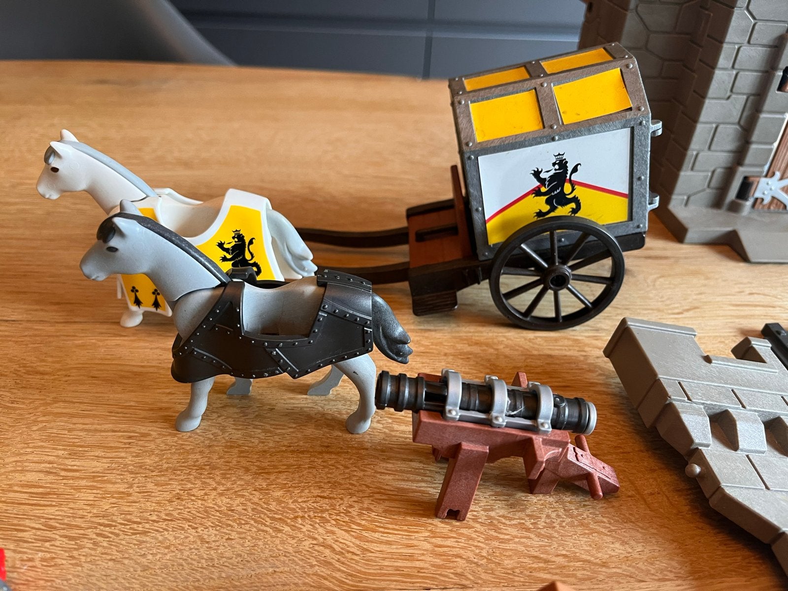 Playmobil 4865 Kasteel met ridders, paarden en kanon (4865), Kinderen en Baby's, Speelgoed | Playmobil, Gebruikt, Complete set
