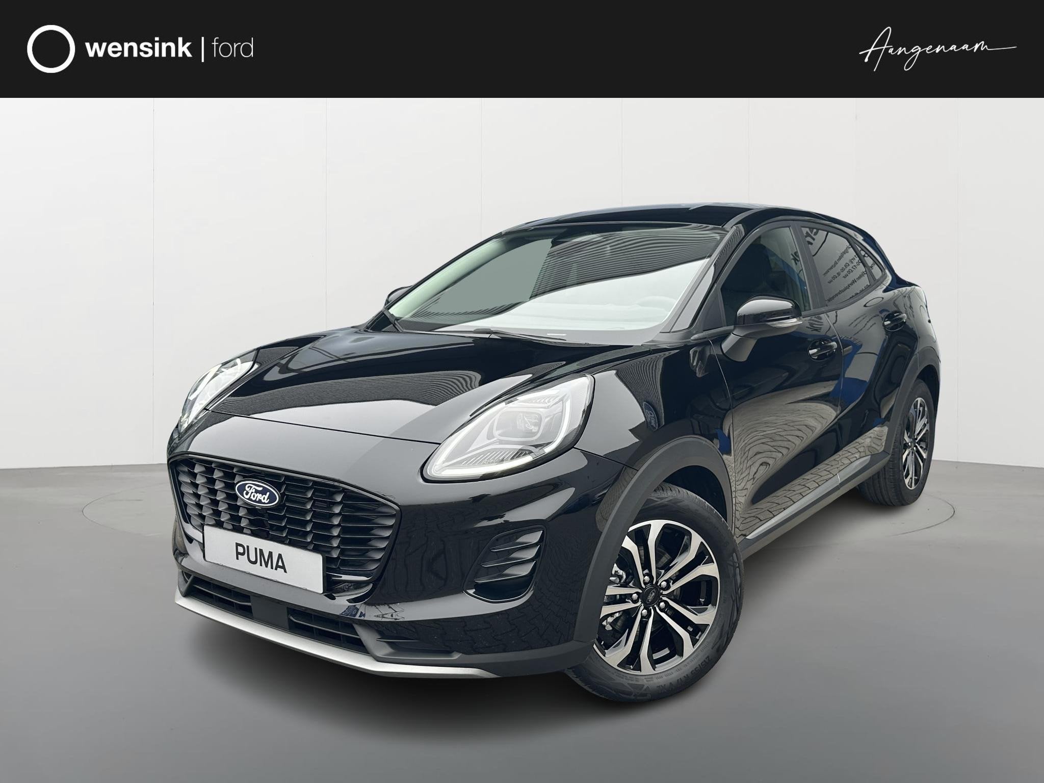 Ford Puma 1.0 EcoBoost Hybrid Titanium Private Lease Actie |, Auto's, Ford, Puma, Automatische klimaatregeling, Zwart, Bedrijf