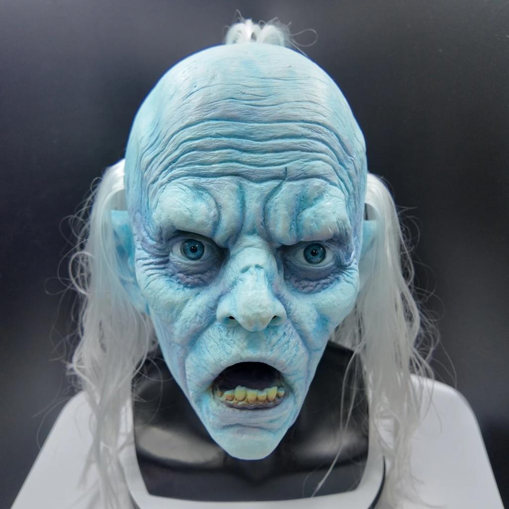 Game of Thrones frozen old man full face latex horror masker, Ophalen of Verzenden, Nieuw, Overige typen