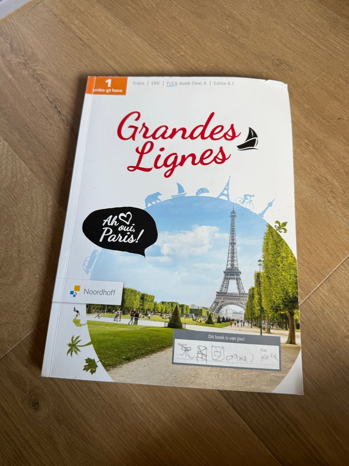 Grandes Lignes 1 vmbo-gt havo FLEX-boek Deel B Editie 6.1, Ophalen of Verzenden, Alpha, Gelezen, MBO