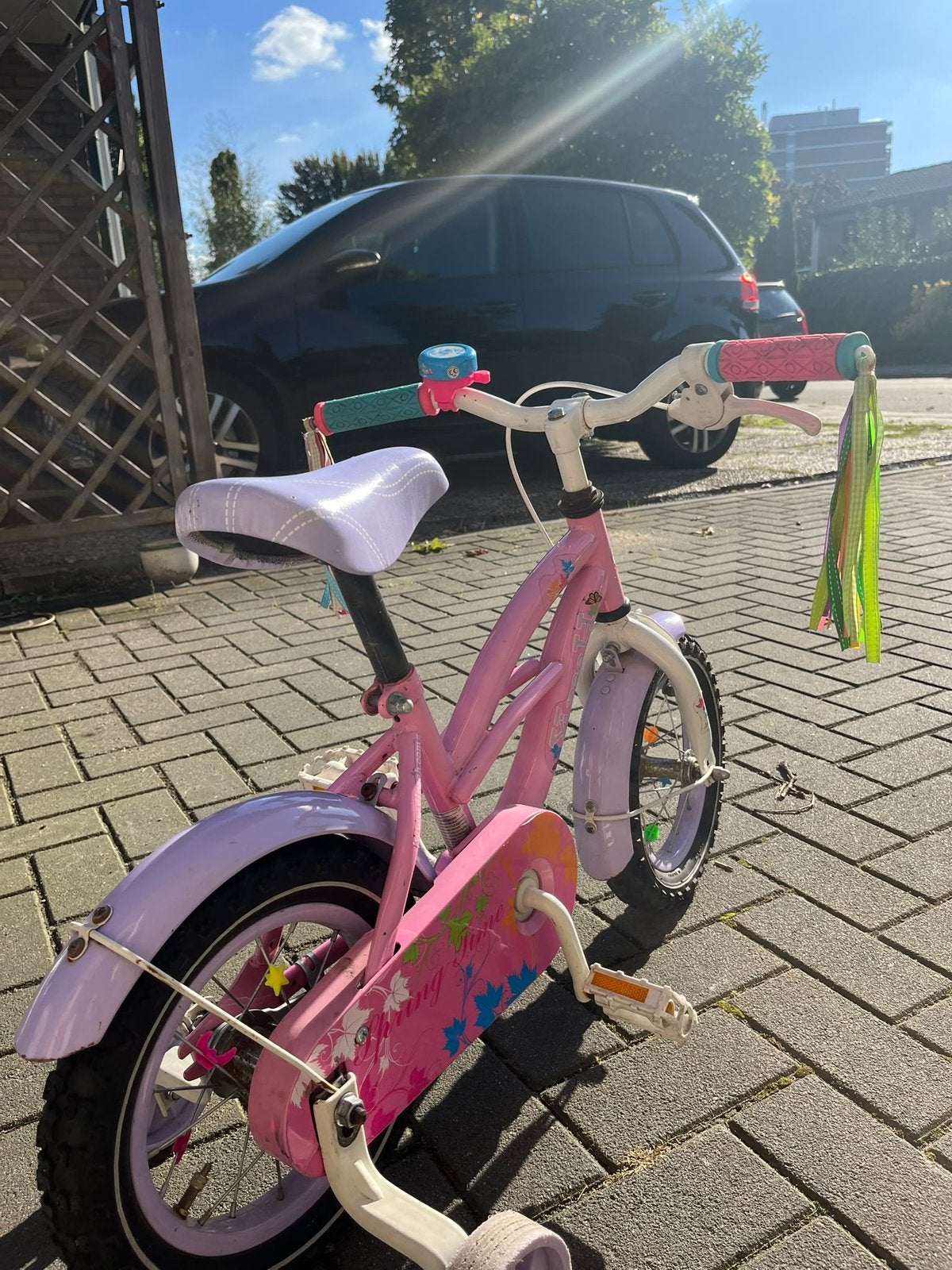 Meisjesfiets, Ophalen, Gebruikt, Terugtraprem, Minder dan 16 inch