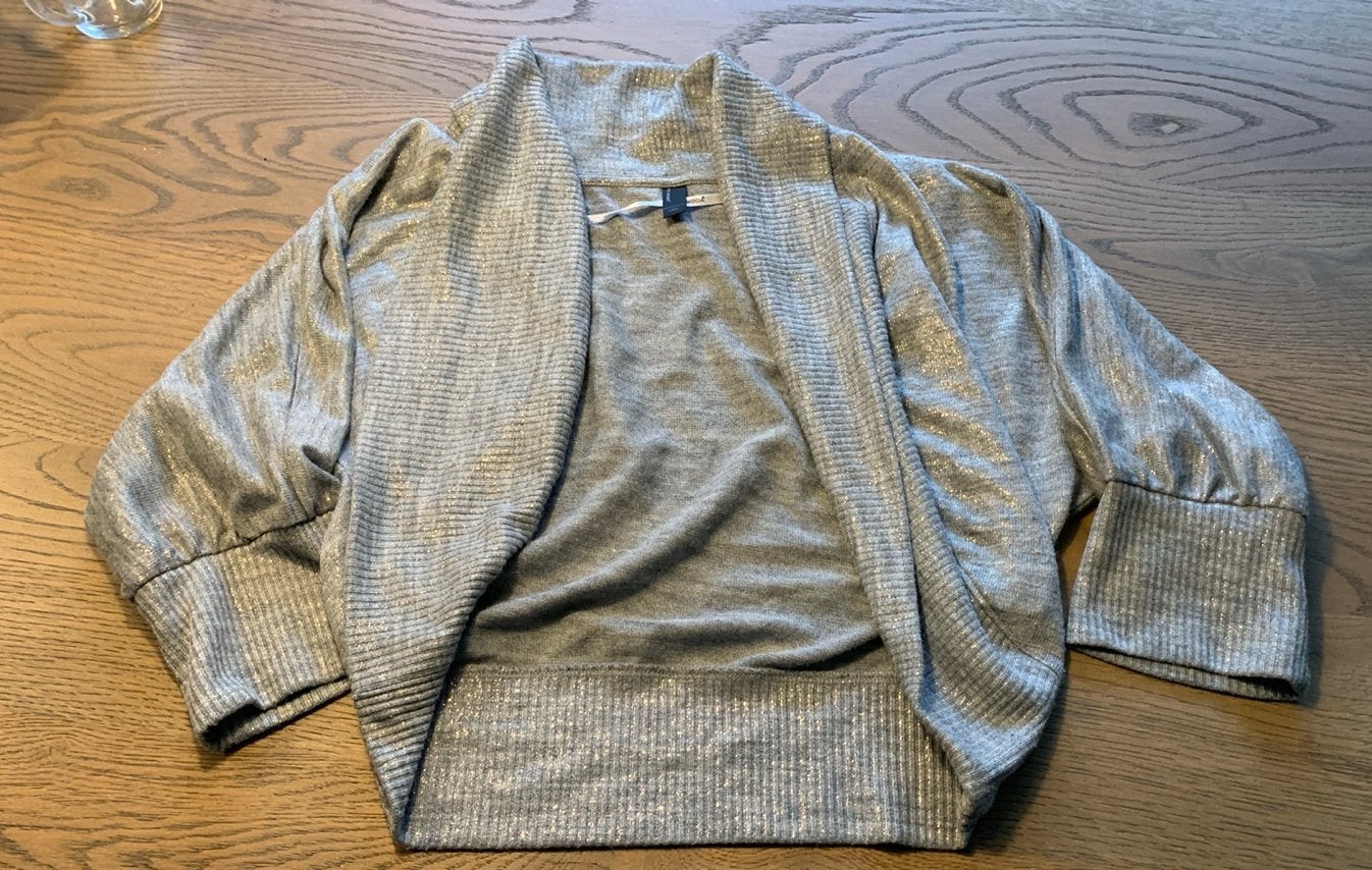 Vero Moda bolero grijs met lichte glitter, maat L, Ophalen of Verzenden, Zo goed als nieuw, Maat 42/44 (L), Grijs