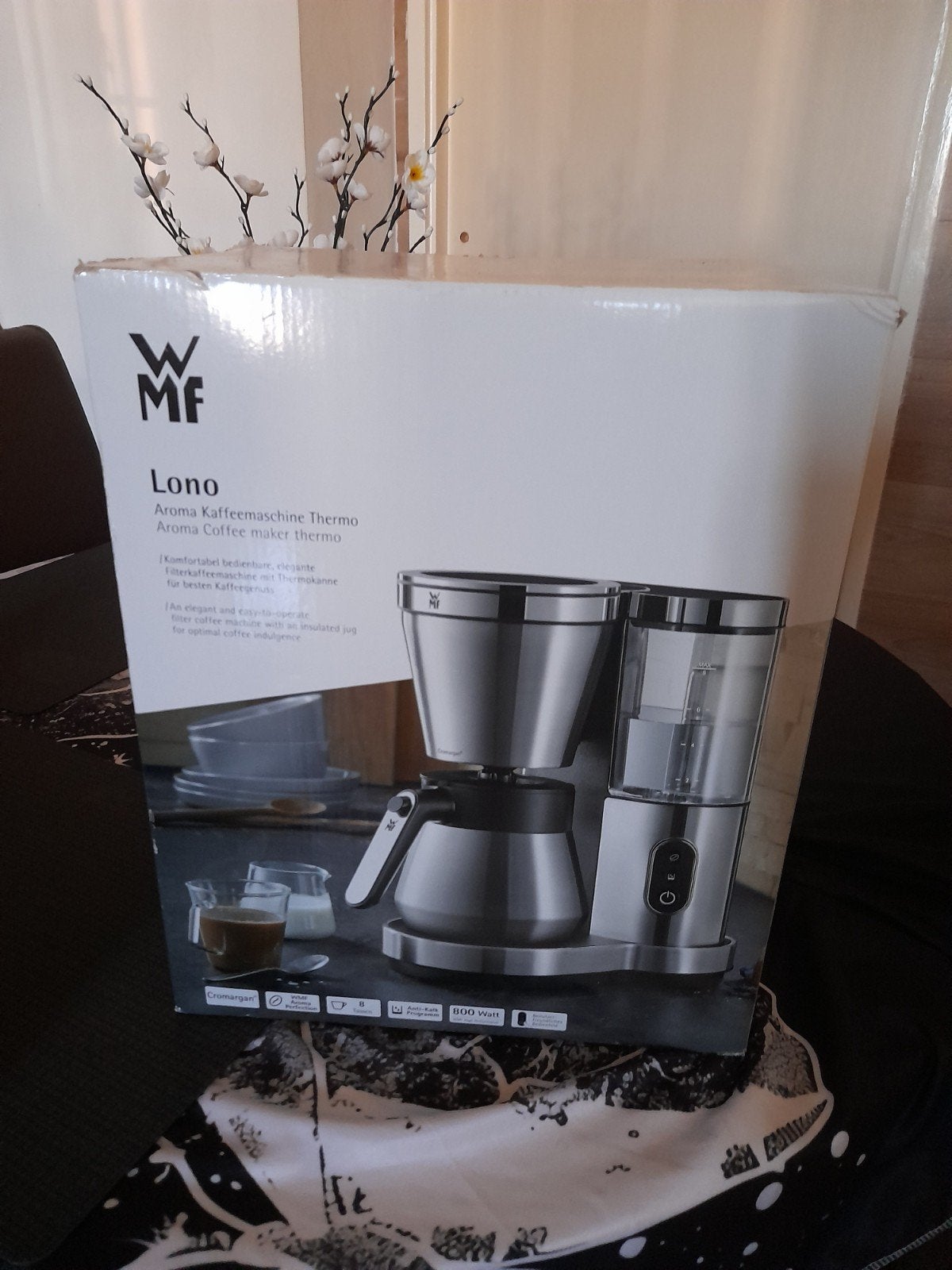 WMF Lono Aroma Koffiezetapparaat Thermo, Gemalen koffie, Ophalen of Verzenden, 4 tot 10 kopjes, Koffiemachine