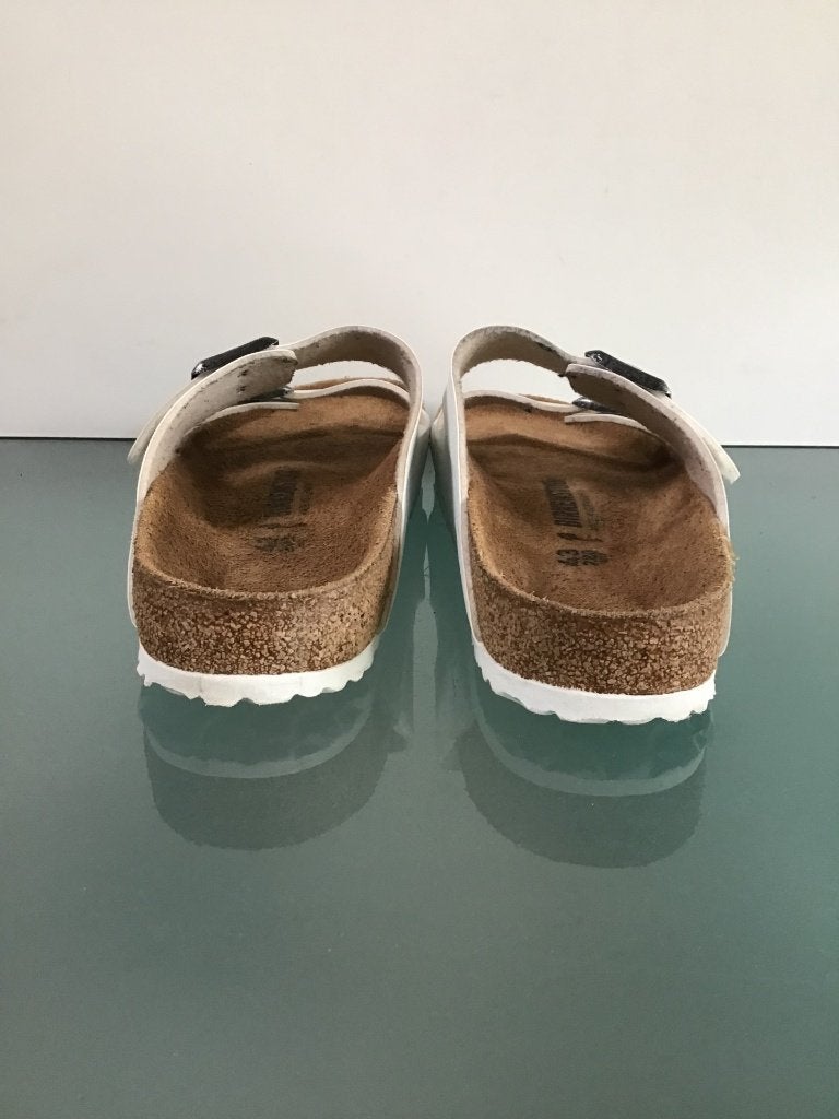 Birkenstock 43 Arizona | wit | Gratis verzenden, Slippers, Verzenden, Wit, Zo goed als nieuw