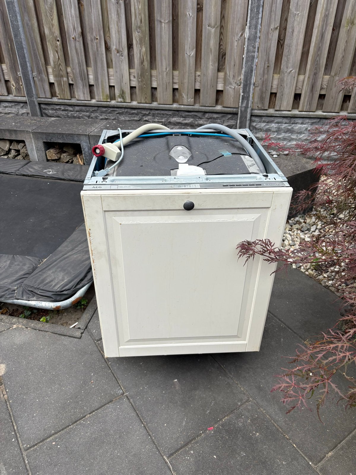 Gratis AEG inbouw vaatwasser - Werkend, Witgoed en Apparatuur, Vaatwasmachines, Ophalen, Gebruikt, Inbouw, Minder dan 85 cm