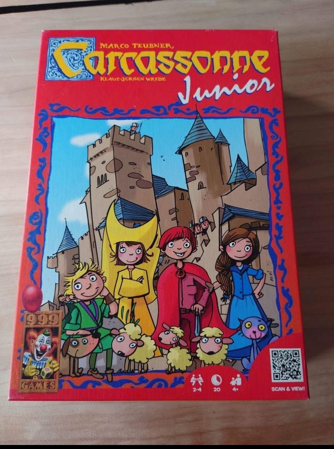 Carcassonne Junior bordspel - Zo goed als nieuw, Drie of vier spelers, Ophalen of Verzenden, Zo goed als nieuw, 999 Games