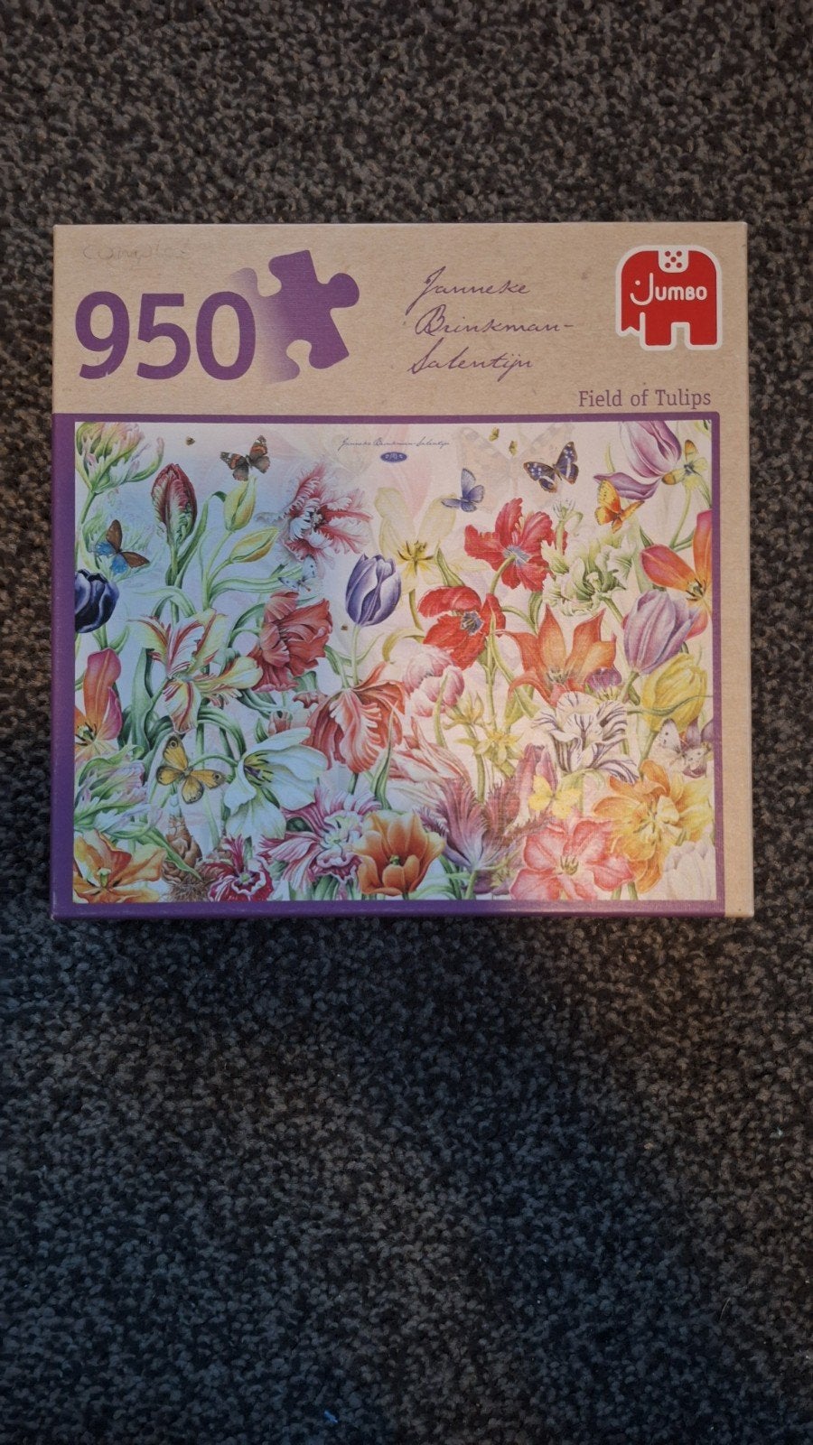 Jumbo Legpuzzel Janneke Brinkman-Salentijn 950 stukjes, Ophalen of Verzenden, 500 t/m 1500 stukjes, Zo goed als nieuw, Legpuzzel