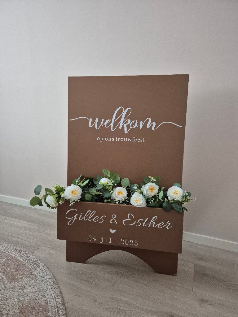 Bruiloft welkomstbord, Ophalen, Gebruikt, Versiering, Geboorte of Huwelijk