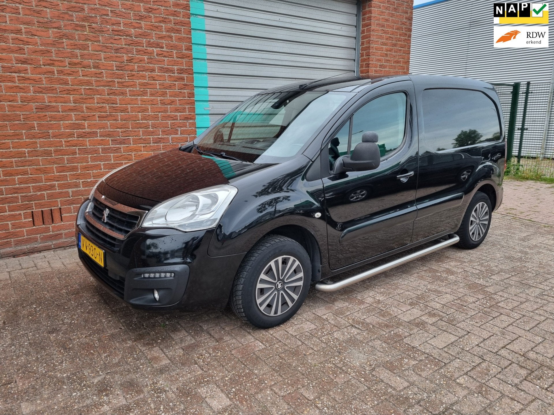 Peugeot Partner 120 1.6 HDi 90 L1 Première Airco! Bj:2016 N, Voorwielaandrijving, Euro 5, 4 cilinders, Zwart