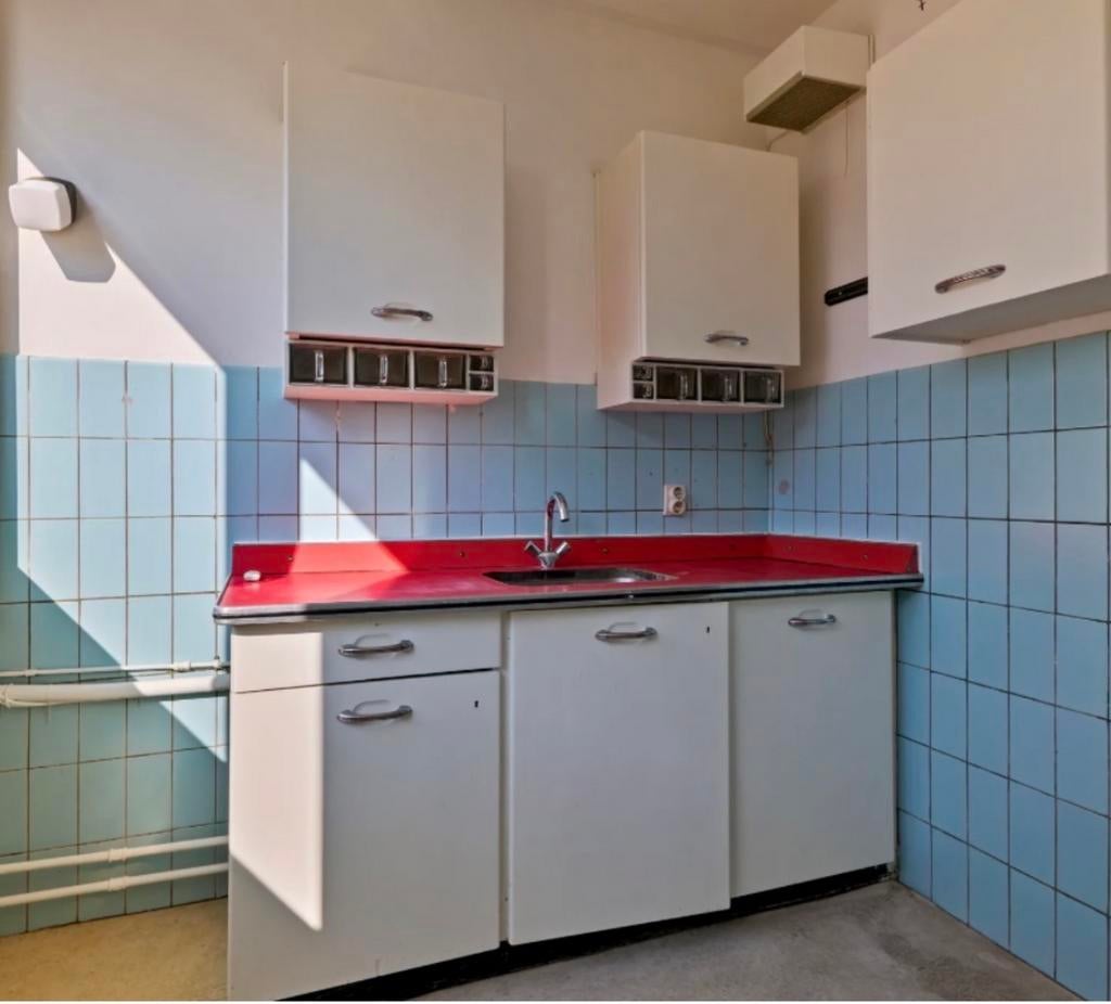 Retro Keukenblok Jaren '60 - Origineel & Charmant, Huis en Inrichting, Keuken | Keukenelementen, Ophalen, Gebruikt, 150 tot 200 cm